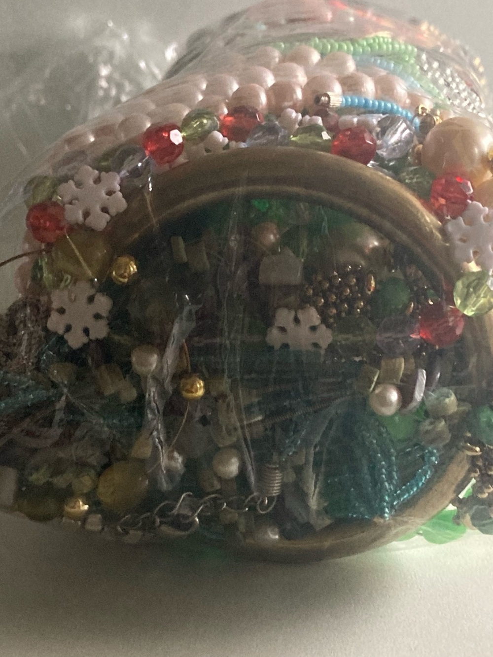 Assorted Mixed jewelry lot necklaces bracelet etc wearable and craft - Picture 8 of 9